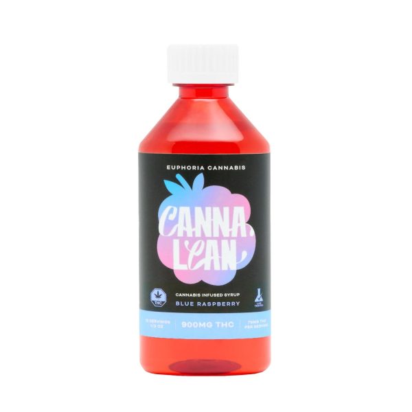 Euphoria CannaLean - Blue Raspberry Syrup 900MG THC