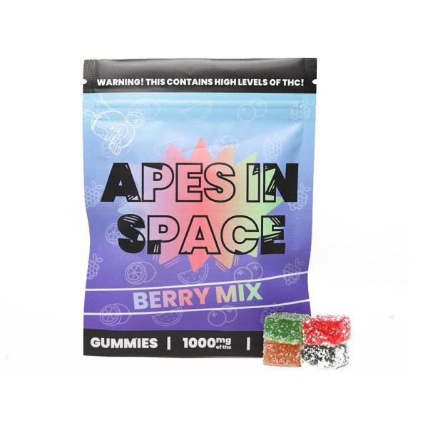 Apes In Space Gummies - Berry Mix 1000mg THC