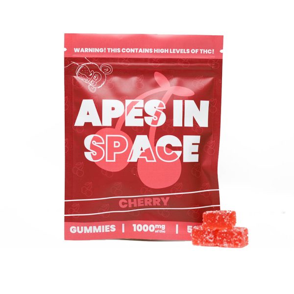 Apes In Space Gummies - Cherry 1000mg THC