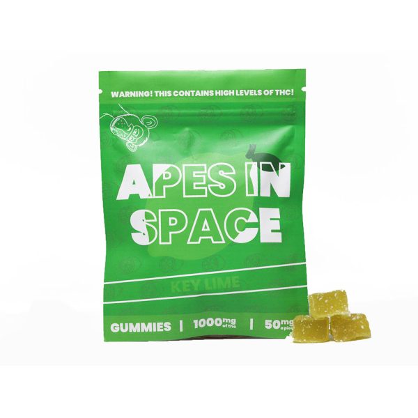Apes In Space Gummies - Key Lime 1000mg THC