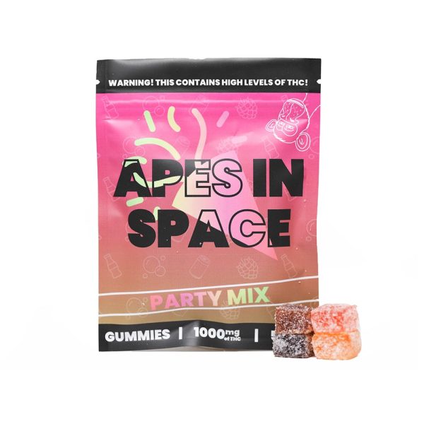Apes In Space Gummies - Party Mix 1000mg THC