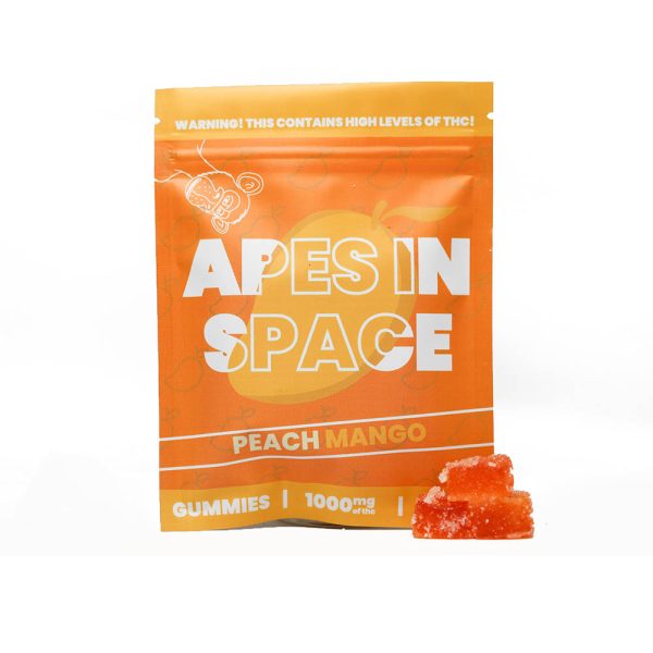 Apes In Space Gummies - Peach Mango 1000mg THC