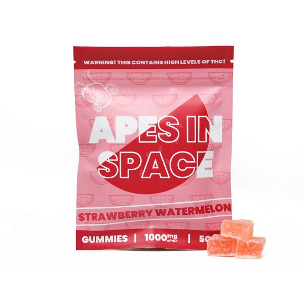 Apes In Space Gummies - Strawberry Watermelon 1000mg THC