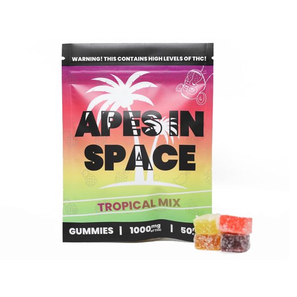 Apes In Space Gummies - Tropical Mix 1000mg THC