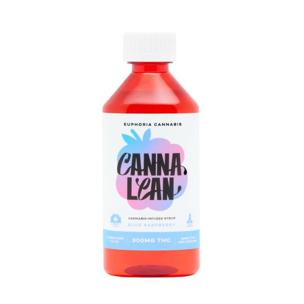 Euphoria CannaLean - Blue Raspberry Syrup 300MG THC