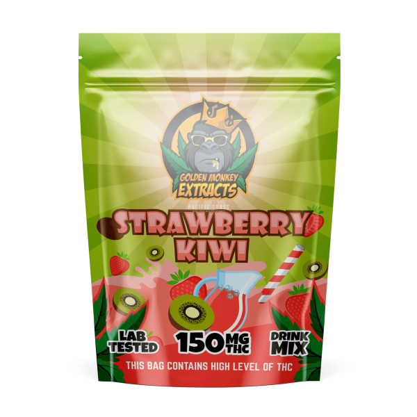 Golden Monkey Extracts: Drink Mix | Strawberry Kiwi 150mg THC