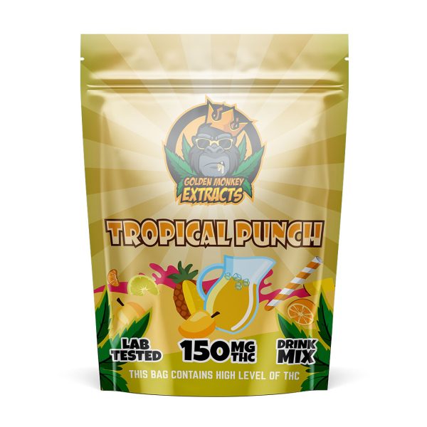 Golden Monkey Extracts: Drink Mix | Tropical Punch 150mg THC