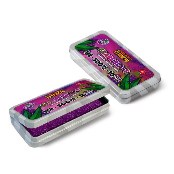 Golden Monkey Extracts – High Dose 500mg THC Gummy – Grape Blast