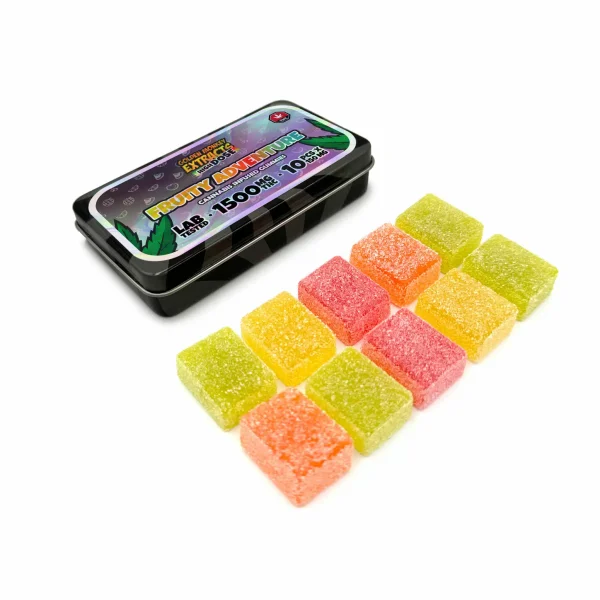 Golden Monkey Extracts – High Dose 1500mg THC Gummy – Fruity Adventure