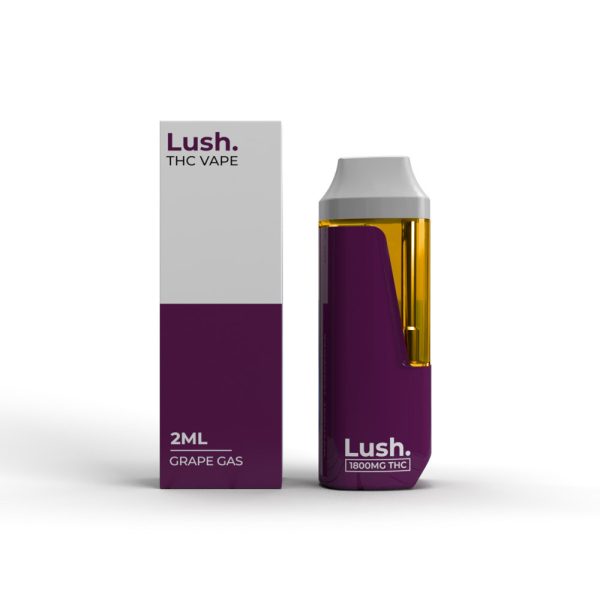 Lush Disposable THC Vape 1800mg - Grape Gas