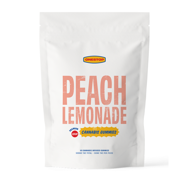 OneStop - Sour Peach Lemonade THC Gummies 500mg