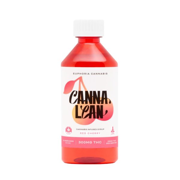 Euphoria CannaLean - Red Cherry Syrup 300MG THC