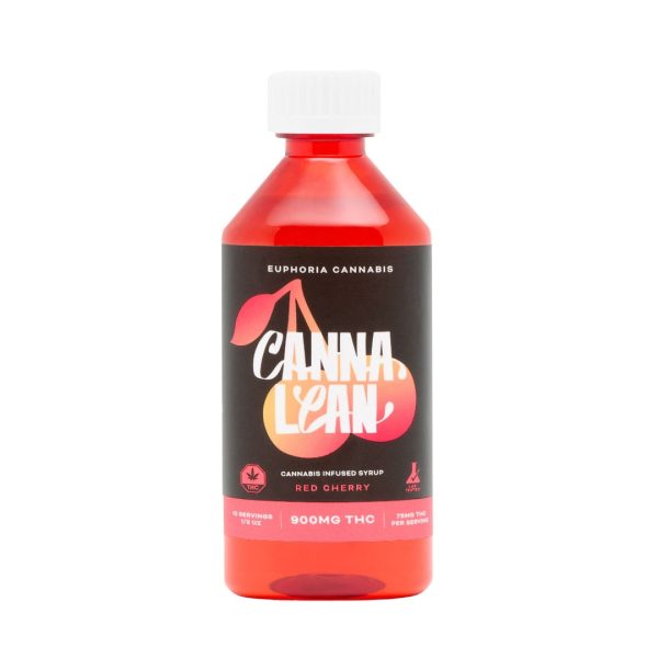 Euphoria CannaLean - Red Cherry Syrup 900MG THC