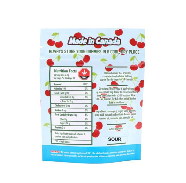 Dames Sour Gummy Co. 200mg THC - Image 2