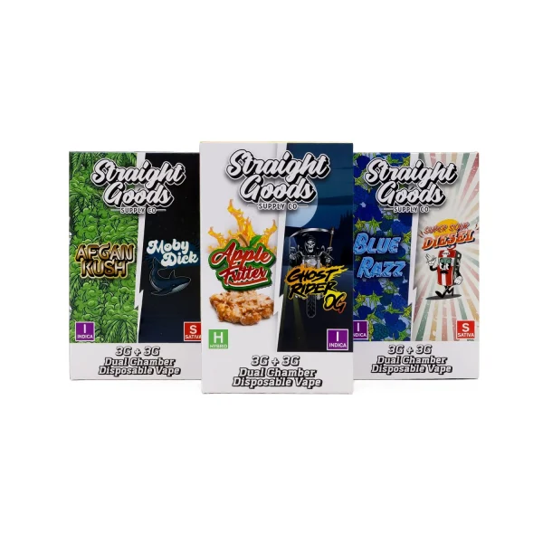 Straight Goods Supply Co. – Dual Chamber Disposable Vape (3+3 Grams)