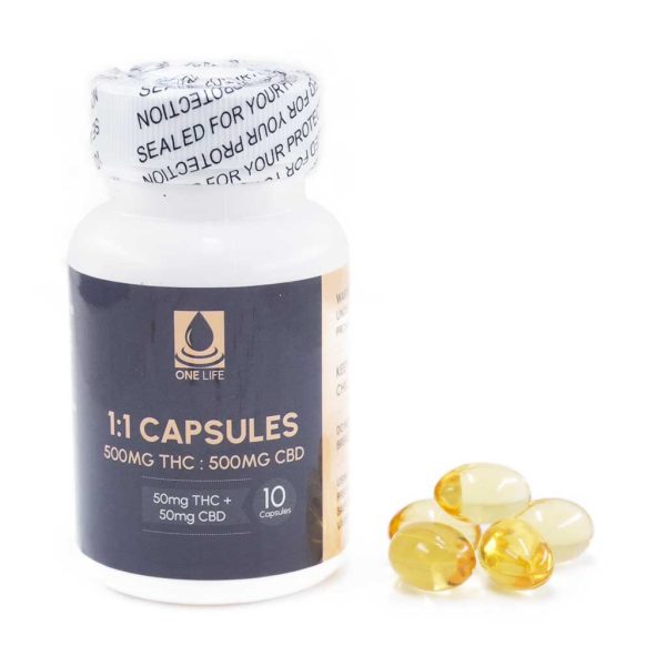 One Life Capsules - 1:1 500mg CBD / 500mg THC