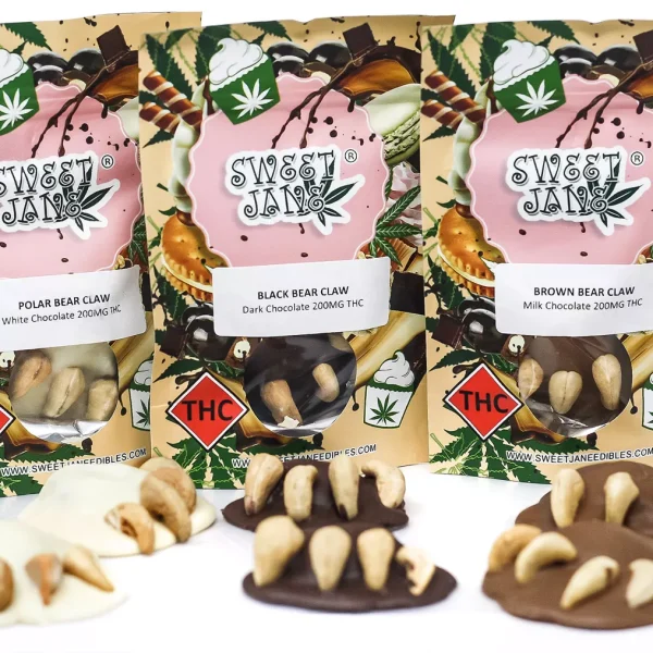 Sweet Jane - Brown Bear Claws Milk Chocolate 200mg THC