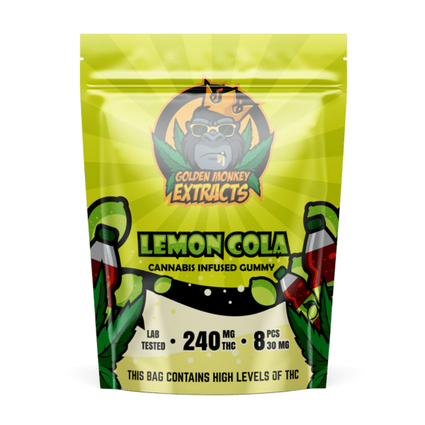 Golden Monkey Extracts – Lemon Cola Gummies 240mg THC