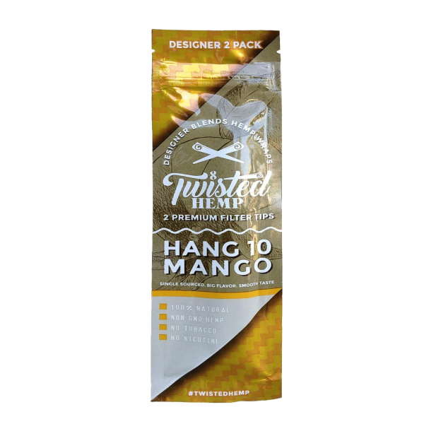 Twisted Hemp Wraps - Hang 10 Mango