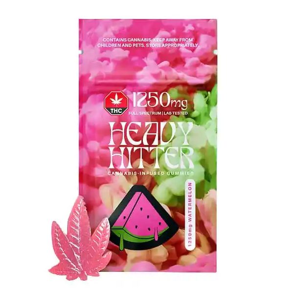 Heavy Hitter Gummies – Watermelon 1250mg THC