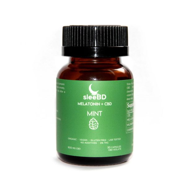 SleeBD Mint Capsules 600mg CBD