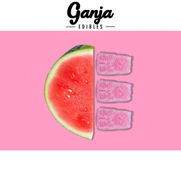Ganja - Sour Gummy Bears 150mg THC - Watermelon