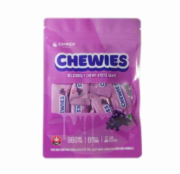 Canndy Edibles – Kyoto Grape Chewies 960mg THC