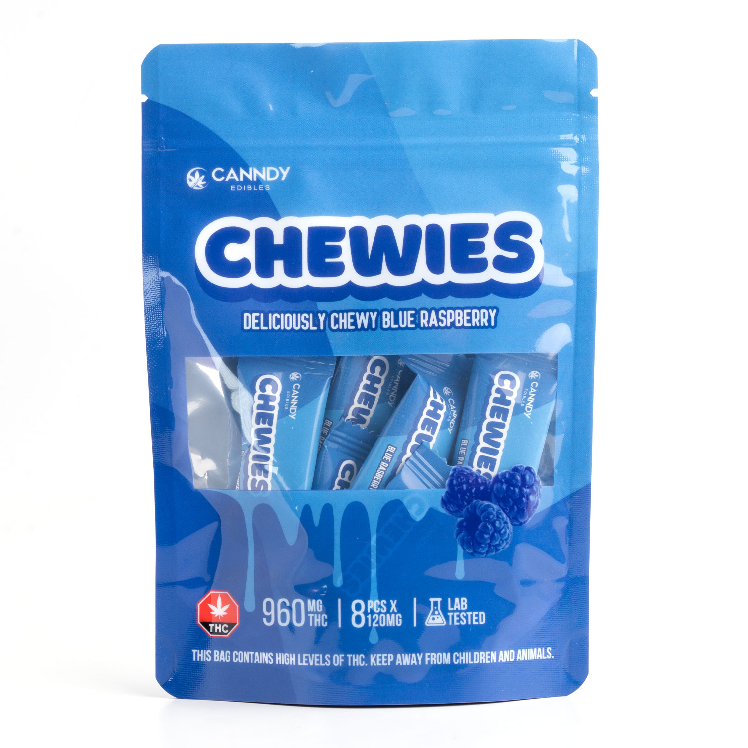 Canndy Edibles – Chewies | Blue Raspberry 960mg THC