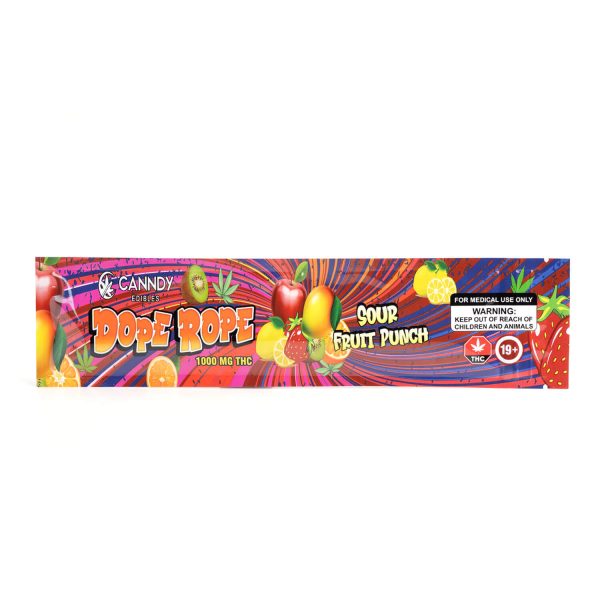Canndy – Dope Rope SOUR Fruit Punch 1000mg THC