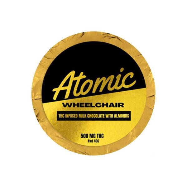 Atomic Wheelchair - THC Almond & Milk Chocolate Puck 500mg