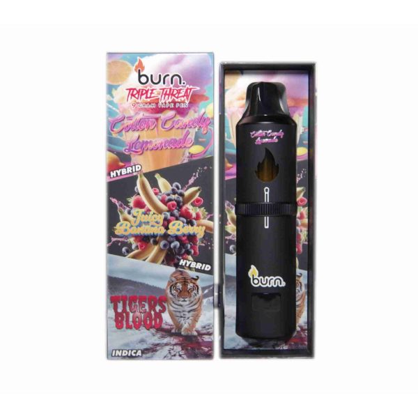Burn Triple Threat – Disposable Vape – 9 Grams