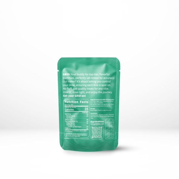 Alternative view of GRID – 1000mg THC Gummy – Punch Bowl
