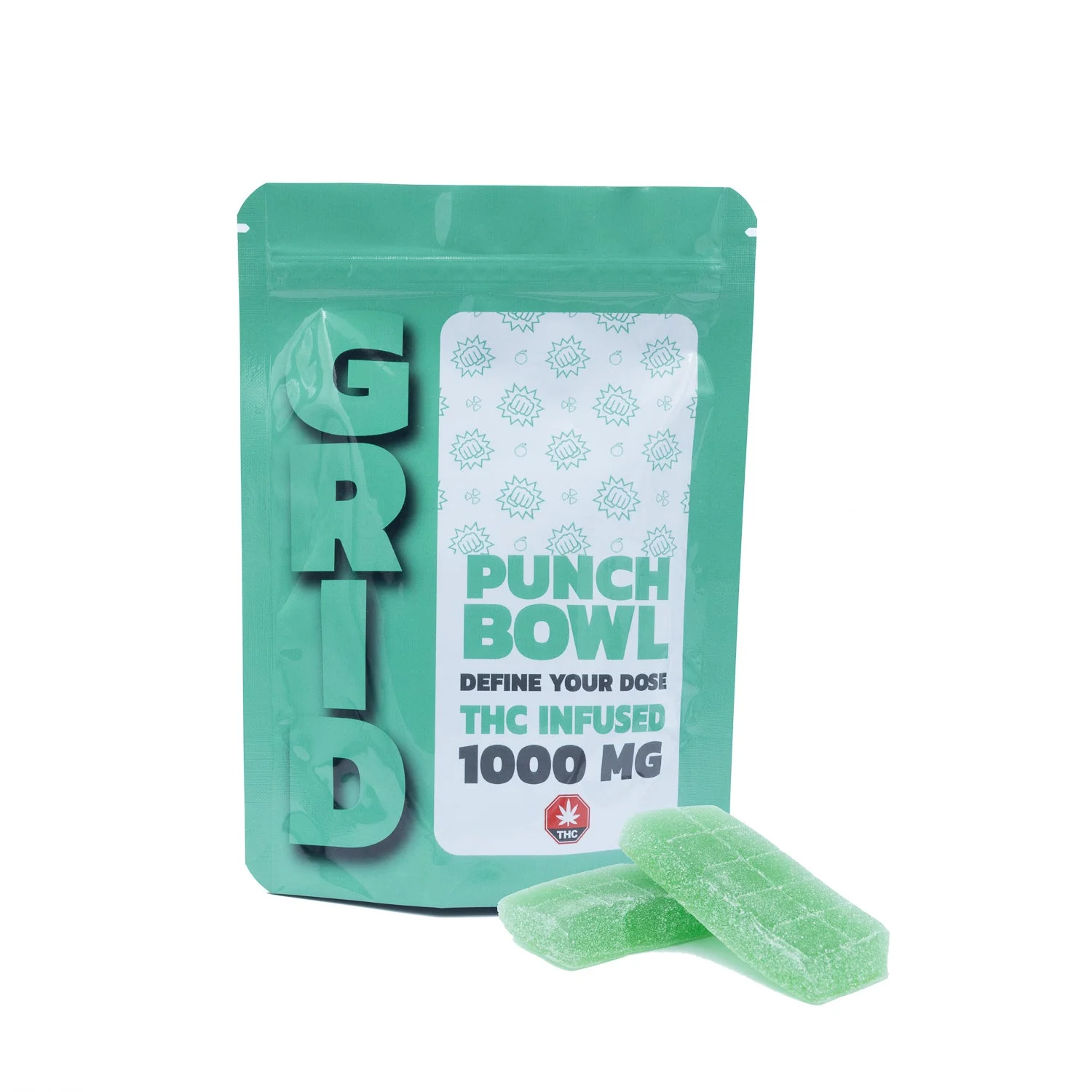 GRID – 1000mg THC Gummy – Punch Bowl