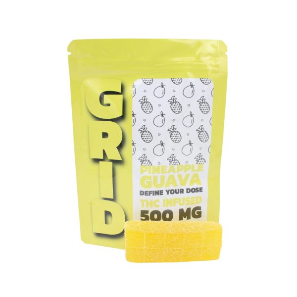 GRID – 500mg THC Gummy – Pineapple Guava