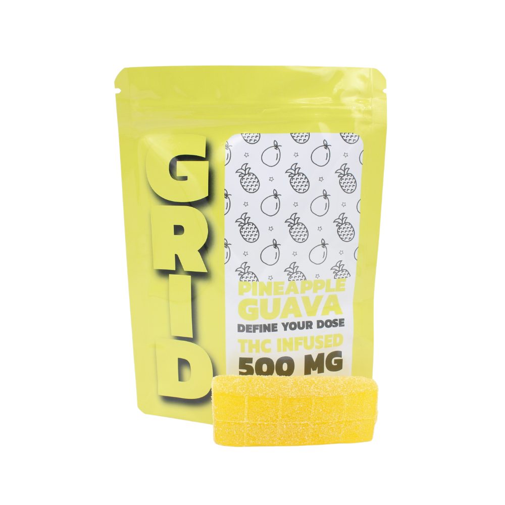 GRID – 500mg THC Gummy – Pineapple Guava