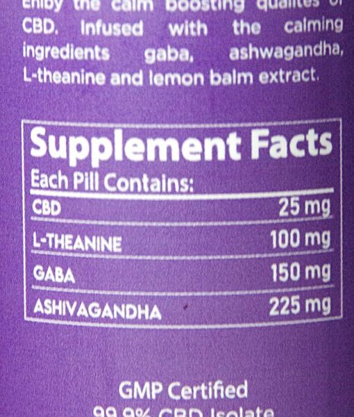 Alternative view of SleeBD - Calm Capsules 600mg CBD