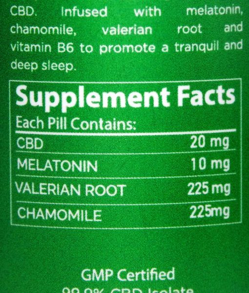 Alternative view of SleeBD - Mint Capsules 600mg CBD