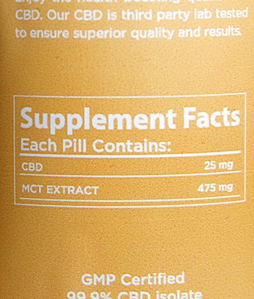 Alternative view of SleeBD - Pure Capsules 750mg CBD